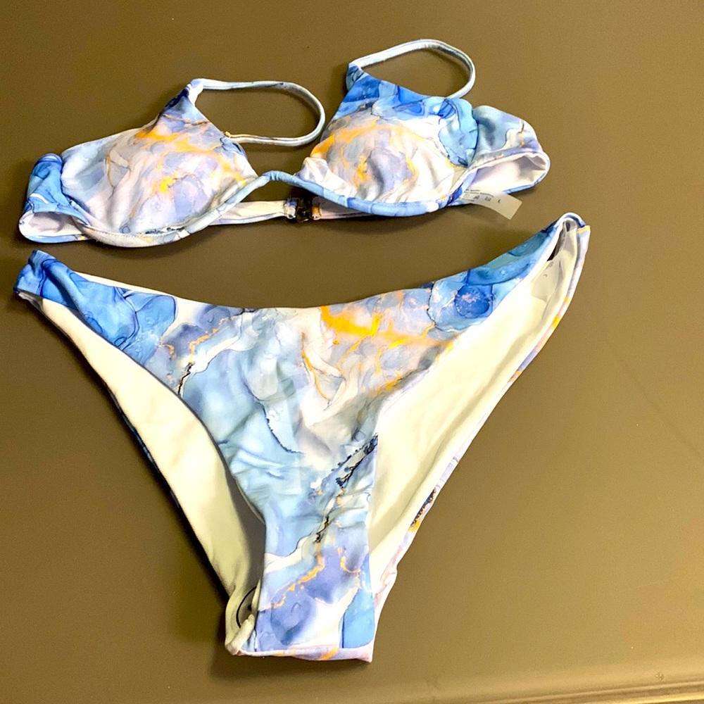 Beach bikini woman size L color printed